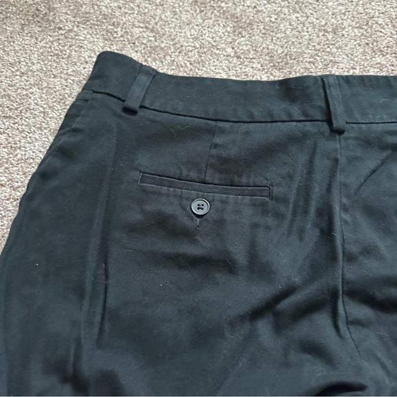 Vintage Y2K Lee Black Chino Mid Rise Straight Leg Pants Women’s Size 12 Petite - Picture 10 of 13